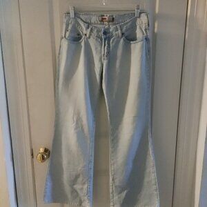 Patoge-embroidered-low Rise-Wide Leg Jeans